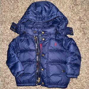 Ralph Lauren Navy and Red Puffer Jacket